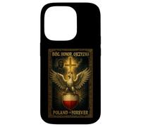 Carcasa para iPhone 14 Pro Dios, Honor, Patria - Polonia católica
