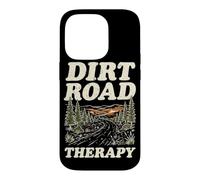 Carcasa para iPhone 14 Pro Dirt Road Therapy Bosque Al Aire Libre Senderismo Rutas Camping