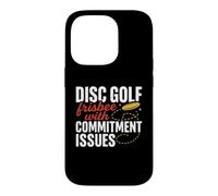 Carcasa para iPhone 14 Pro Disco Golf Frisbee con Compromiso Problemas Divertido Jugador Deporte