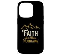 Carcasa para iPhone 14 Pro Diseño Cristiano Inspirador Faith Can Move Mountains