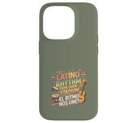Carcasa para iPhone 14 Pro Diseño de Fiesta Latina, gráfico de celebración de Boricua Beats