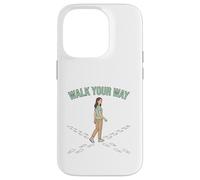 Carcasa para iPhone 14 Pro Diseño de motivación de Camino Personal Walk Your Way