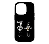 Carcasa para iPhone 14 Pro Diseño Divertido y Bonito de Did You Eat My Pizza Skeleton