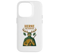 Carcasa para iPhone 14 Pro Diseño folclórico de Herne The Hunter English Woodland Spirit