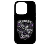 Carcasa para iPhone 14 Pro Diseño gótico EMO bellamente Roto