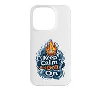 Carcasa para iPhone 14 Pro Diseño Keep Calm and Grill On BBQ Pitmaster
