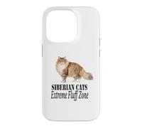 Carcasa para iPhone 14 Pro Diseño para dueños de Gatos Siberian Cats Extreme Fluff Zone