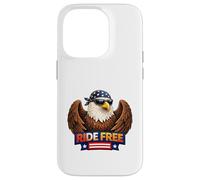 Carcasa para iPhone 14 Pro Diseño Patriotic Eagle Biker Freedom American Spirit