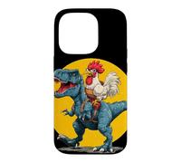 Carcasa para iPhone 14 Pro Disfraz de Pollo Best Friends para Amantes de los Dinosaurios