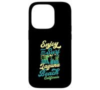 Carcasa para iPhone 14 Pro Disfruta del Surf Laguna Beach California Retro Style Surfing