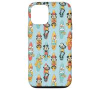 Carcasa para iPhone 14 Pro Disney Mickey Mouse & Pals Summer Beach Surfing Pattern