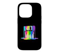 Carcasa para iPhone 14 Pro Disquete Retro de Pintura goteando