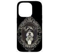 Carcasa para iPhone 14 Pro Distinguido Schnauzer Vintage Barbudo Caballero