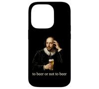 Carcasa para iPhone 14 Pro Divertida Cerveza Shakespeare Beber Bar Vintage Fiesta Humor Regalo