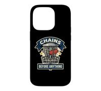 Carcasa para iPhone 14 Pro Divertida Cesta de Golf Chains Before Anything Frisbee Sport