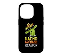 Carcasa para iPhone 14 Pro Divertido Agente Inmobiliario Humor Divertido Nacho Promedio Agente Inmobiliario