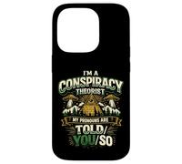 Carcasa para iPhone 14 Pro Divertido Diseño Retro para Teóricos de Conspiraciones