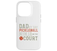 Carcasa para iPhone 14 Pro Divertido Pickleball Dad Pickleball Ninja para Hombre