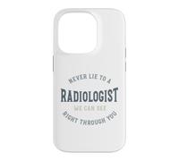 Carcasa para iPhone 14 Pro Divertido Radiología Juego de Palabras Radiólogo Humor