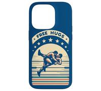 Carcasa para iPhone 14 Pro Divertido Retro Wrestling Freestyle Grappling Sports Free Hugs