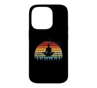 Carcasa para iPhone 14 Pro Divertidos Instructores de Yoga para meditación, diseño Retro