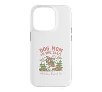 Carcasa para iPhone 14 Pro Dog Mom on The Trail Adventure Pack de 2 Senderismo Dog Mom