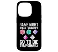 Carcasa para iPhone 14 Pro Donde Las amistades Van a Morir temporalmente Game Night
