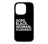 Carcasa para iPhone 14 Pro Dope Black Woman Economista Economistas afroamericanos