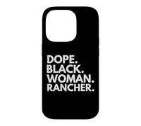 Carcasa para iPhone 14 Pro Dope Mujer Negra Ranchero Afroamericano Mujeres Rancheras