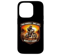 Carcasa para iPhone 14 Pro Dos Ruedas One Life Make It Count Dirt Bike Rider Moto