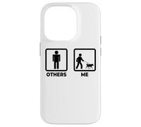 Carcasa para iPhone 14 Pro Dueño del Perro Stickfigures Mascotas