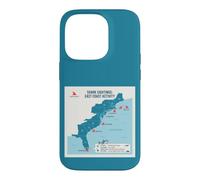Carcasa para iPhone 14 Pro East Coast Shark Sightings Map