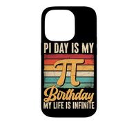 Carcasa para iPhone 14 Pro El día de Pi es mi cumpleaños, mi Vida es Infinita