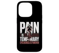 Carcasa para iPhone 14 Pro El Dolor es ciclocross Temporal para Siempre Bicicleta ciclocross Bicicleta