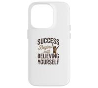 Carcasa para iPhone 14 Pro El éxito Comienza con Creer en ti Mismo ilustración