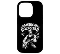 Carcasa para iPhone 14 Pro El Presidente Abraham Lincoln Tocando la Guitarra American Rock Star