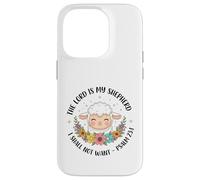 Carcasa para iPhone 14 Pro El Señor es mi Pastor, no esperaré - Salmos 23:1
