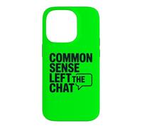 Carcasa para iPhone 14 Pro El Sentido común Antisocial dejó el Chat Anti Gente estúpida