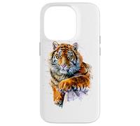Carcasa para iPhone 14 Pro El Tigre de Bengala, Pintura