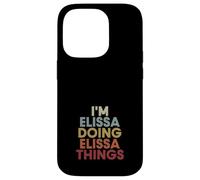 Carcasa para iPhone 14 Pro Elissa Name Elissa Personalized Name First Given