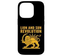 Carcasa para iPhone 14 Pro Emblema Antiguo de la Herencia Persa de la revolución del León y el Sol