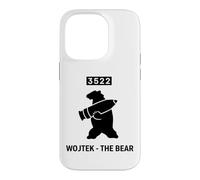 Carcasa para iPhone 14 Pro Emblema Militar de Concha de artillería de Oso Wojtek