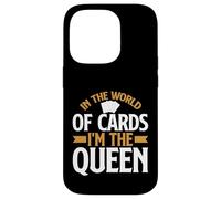 Carcasa para iPhone 14 Pro En el Mundo de Las Cartas im The Queen Trading Card
