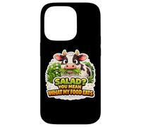 Carcasa para iPhone 14 Pro ¿Ensalada? Te refieres a lo Que Come mi Comida Funny Carnivore Diet Cow
