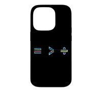 Carcasa para iPhone 14 Pro Equality is Greater Than Division Math Symbol Social Justice