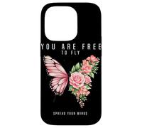 Carcasa para iPhone 14 Pro Eres Libre de Volar extiende Tus alas Mariposa