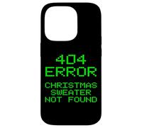 Carcasa para iPhone 14 Pro Error 404: No se encontró un suéter navideño Divertido, un fanático de la computadora