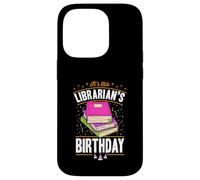 Carcasa para iPhone 14 Pro Es la Fuente de Fiesta de cumpleaños de la Biblioteca de cumpleaños de Esta bibliotecaria