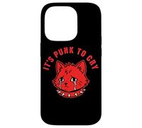 Carcasa para iPhone 14 Pro Es Punk Llorar lágrimas de Gato