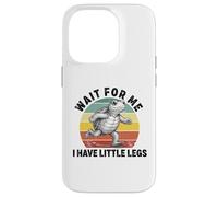 Carcasa para iPhone 14 Pro Espérame Tengo piernas lentas Funning Turtle Running